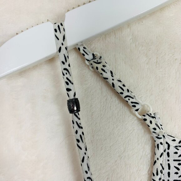 romper black and white sleeveless size medium DEX - Picture 9 of 16